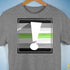 Agender Pride Flag Exclamation Point Premium Unisex T-Shirt - Grey Heather